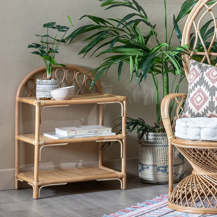 BigBuy Home Étagère Naturel Rotin 60 x 41 x 80,5 cm