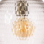 BigBuy Home Suspension Verre Doré Métal 22 x 22 x 32 cm