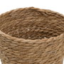 BigBuy Home Lot de 3 paniers Naturel 17 x 17 x 20 cm en fibre naturelle