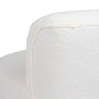 BigBuy Home Fauteuil Blanc en Métal et Tissu Synthétique