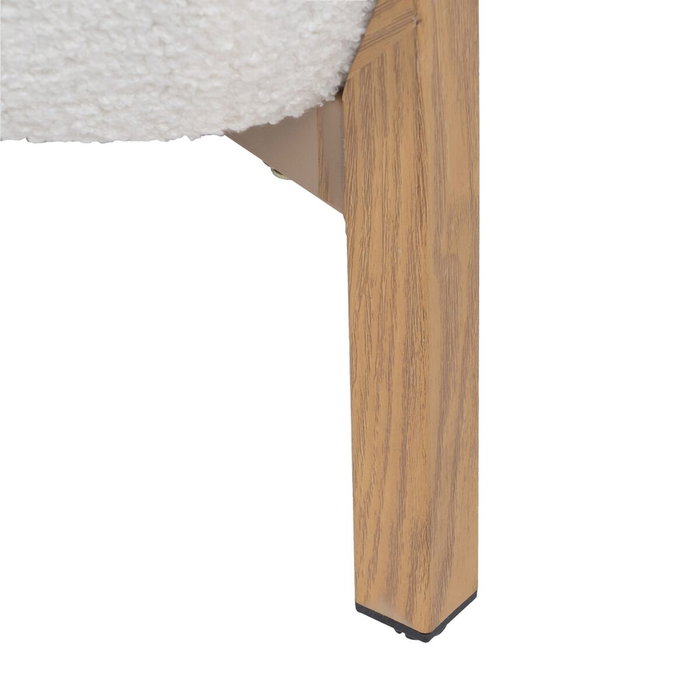 BigBuy Home Fauteuil Blanc en Métal et Tissu Synthétique BigBuy Home Fauteuil Blanc en Métal et Tissu Synthétique