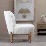 BigBuy Home Fauteuil Blanc en Métal et Tissu Synthétique