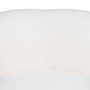 BigBuy Home Fauteuil Blanc en Métal et Tissu Synthétique