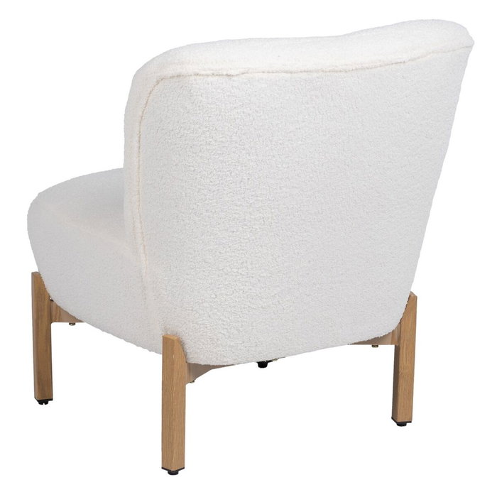BigBuy Home Fauteuil Blanc en Métal et Tissu Synthétique BigBuy Home Fauteuil Blanc en Métal et Tissu Synthétique