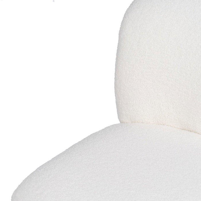 BigBuy Home Fauteuil Blanc en Métal et Tissu Synthétique BigBuy Home Fauteuil Blanc en Métal et Tissu Synthétique