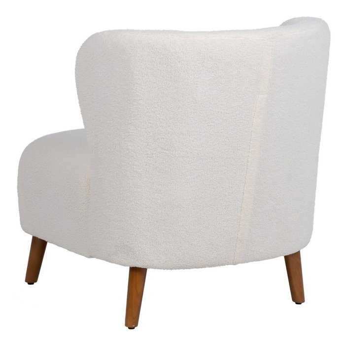 BigBuy Home Fauteuil en Bois d'hévéa Blanc BigBuy Home Fauteuil en Bois d'hévéa Blanc