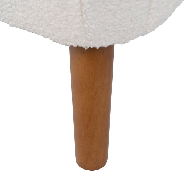 BigBuy Home Fauteuil en Bois d'hévéa Blanc BigBuy Home Fauteuil en Bois d'hévéa Blanc