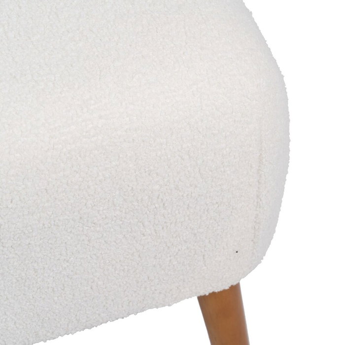 BigBuy Home Fauteuil en Bois d'hévéa Blanc BigBuy Home Fauteuil en Bois d'hévéa Blanc