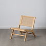 Fauteuil Naturel Bois Rotin 60,5 x 73,5 x 72,5 cm