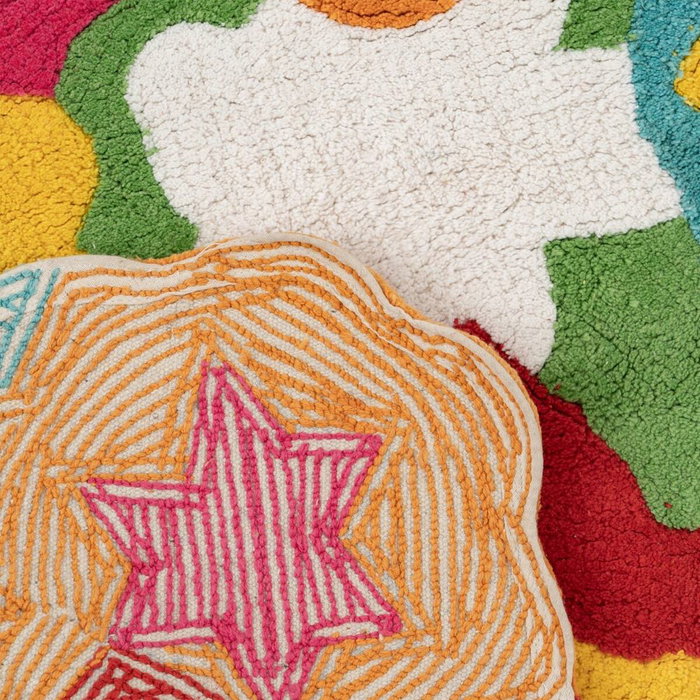 Tapis pour enfant 100 % coton 100 cm 100 x 100 x 1 cm