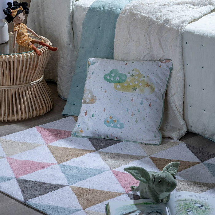 Tapis pour enfant 100 % coton 135 x 100 cm 135 x 100 x 1 cm