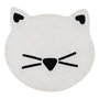 Tapis pour enfant 100 % coton Chat 150 cm 150 x 150 x 1 cm