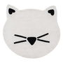 Tapis pour enfant 100 % coton Chat 150 cm 150 x 150 x 1 cm
