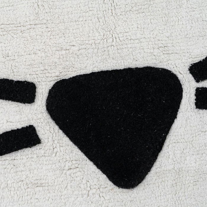 Tapis pour enfant 100 % coton Chat 150 cm 150 x 150 x 1 cm