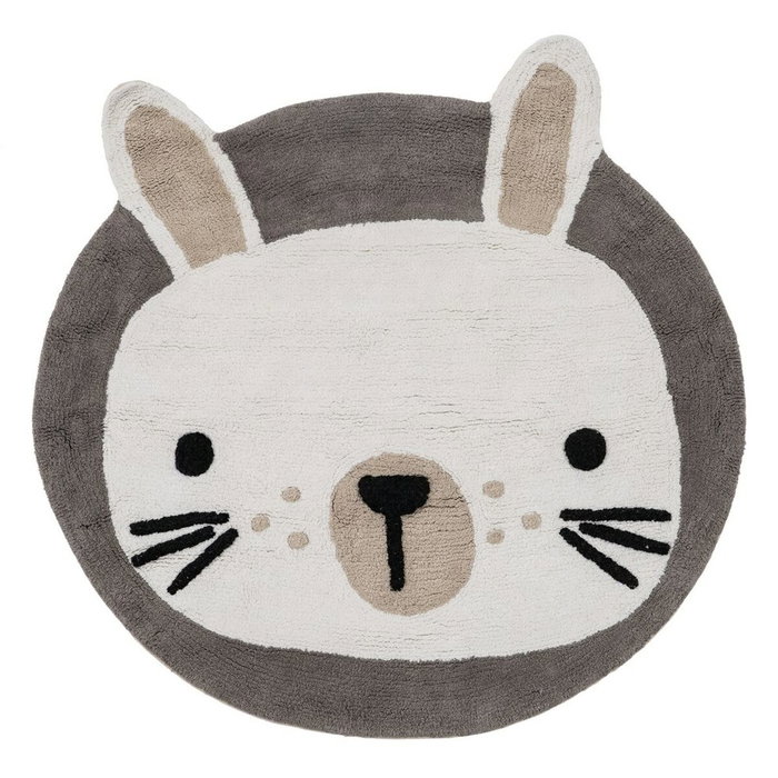 Tapis pour enfant 100 % coton Lapin 100 cm 100 x 100 x 1 cm Tapis pour enfant 100 % coton Lapin 100 cm 100 x 100 x 1 cm