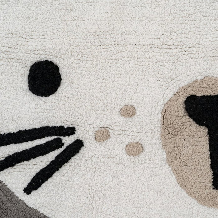 Tapis pour enfant 100 % coton Lapin 100 cm 100 x 100 x 1 cm Tapis pour enfant 100 % coton Lapin 100 cm 100 x 100 x 1 cm