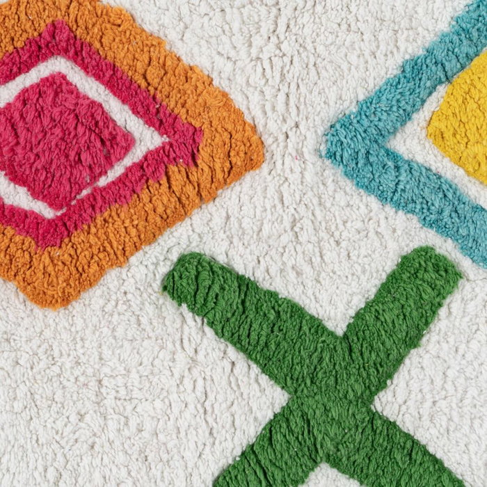 Tapis pour enfant 100 % coton 135 x 100 cm 135 x 100 x 1 cm