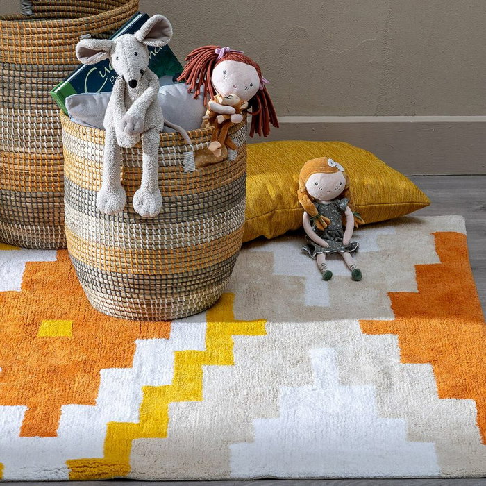 Tapis pour enfant 100 % coton 135 x 100 cm 135 x 100 x 1 cm Tapis pour enfant 100 % coton 135 x 100 cm 135 x 100 x 1 cm