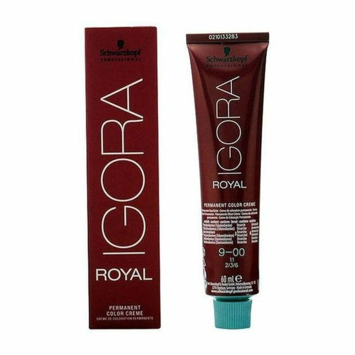 Schwarzkopf IGORA ROYAL #9-00 Crème Colorante Permanente, 60 ml Schwarzkopf IGORA ROYAL #9-00 Crème Colorante Permanente, 60 ml