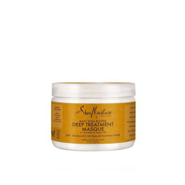 Shea Moisture - Masque Traitant Profond au Beurre de Karité Brut - 326 g / 355 mL - Hydratation Intense pour Cheveux Secs ou Abîmés