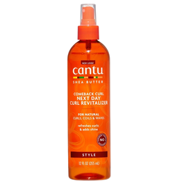 Cantu Après-shampoing sans rinçage revitalisant Next Day Curl au beurre de karité pour cheveux - 355 ml