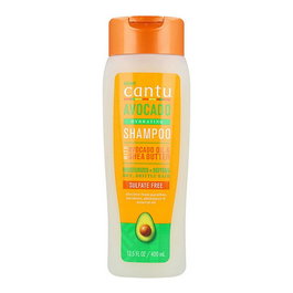Cantu Shampooing sans Sulfate à l'Avocat 400 ml - Hydratant pour Cheveux Bouclés et Frisés - Réduit la Casse et le Frizz