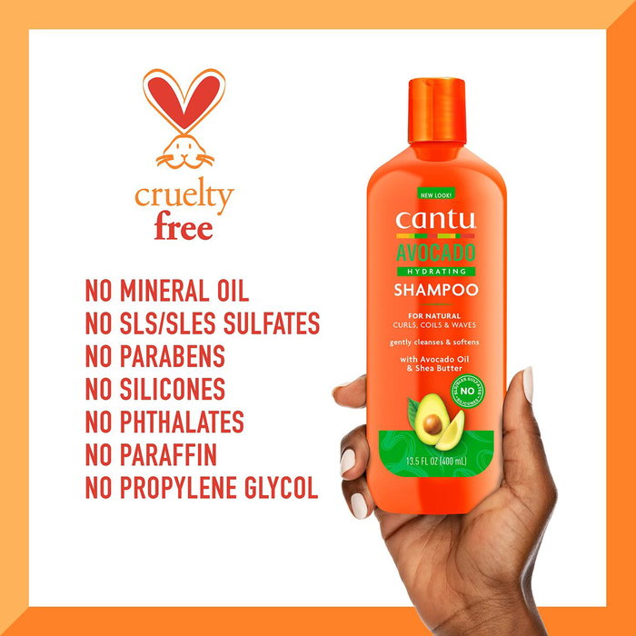 Cantu Shampooing Hydratant à l'Avocat 400 ml