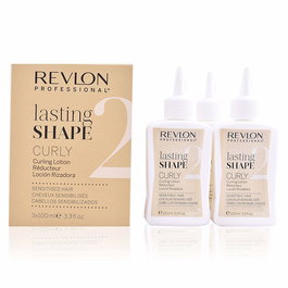 Revlon - Lotion Définition Lasting Shape Curly pour Cheveux Sensibilisés - Kit de 3 Flacons de 100 mL