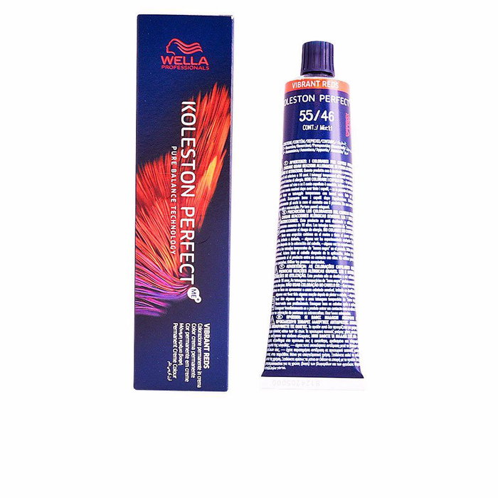 Wella Koleston Perfect Me+ Colorant Vibrant Reds P5 55/46 60 mL - Technologie ME+ pour couleur pure, couverture des cheveux blancs et soin capillaire Wella Koleston Perfect Me+ Colorant Vibrant Reds P5 55/46 60 mL - Technologie ME+ pour couleur pure, couverture des cheveux blancs et soin capillaire
