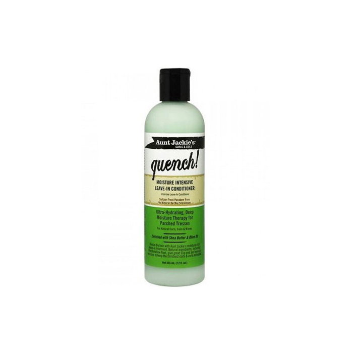 Aunt Jackie's Quench! Conditionneur Sans Rinçage Hydratation Intensive 355 mL - Pour cheveux secs, méthode curly Aunt Jackie's Quench! Conditionneur Sans Rinçage Hydratation Intensive 355 mL - Pour cheveux secs, méthode curly