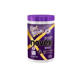 Novex Cool Blonde - Mascarilla 400 g - Masque neutralisant les tons jaunes pour cheveux blonds, gris et blancs
