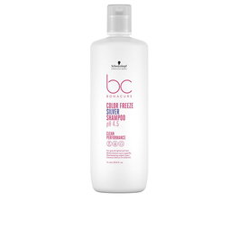 Schwarzkopf Shampooing Argenté BC Color Freeze 1000 ml - Neutralise les Tons Chauds, Ravive les Tons Froids