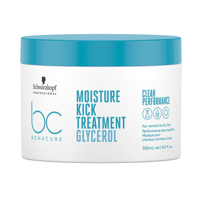 Schwarzkopf - Soin Moisture Kick Treatment Glycerol pour hydratation intense des cheveux normaux à secs, 500 mL Schwarzkopf - Soin Moisture Kick Treatment Glycerol pour hydratation intense des cheveux normaux à secs, 500 mL
