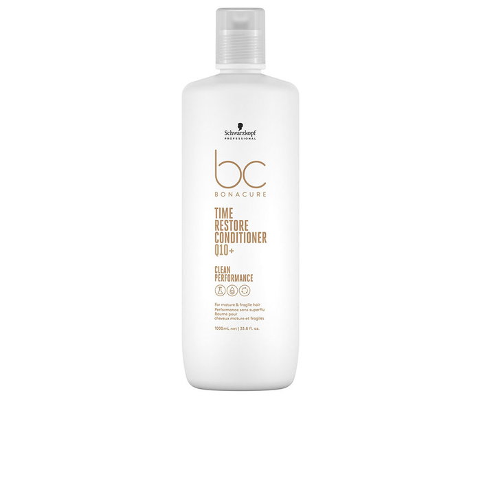 Schwarzkopf BC TIME RESTORE Q10+ Conditioner Soin Démêlant Cheveux Âgés 1000 ml Schwarzkopf BC TIME RESTORE Q10+ Conditioner Soin Démêlant Cheveux Âgés 1000 ml