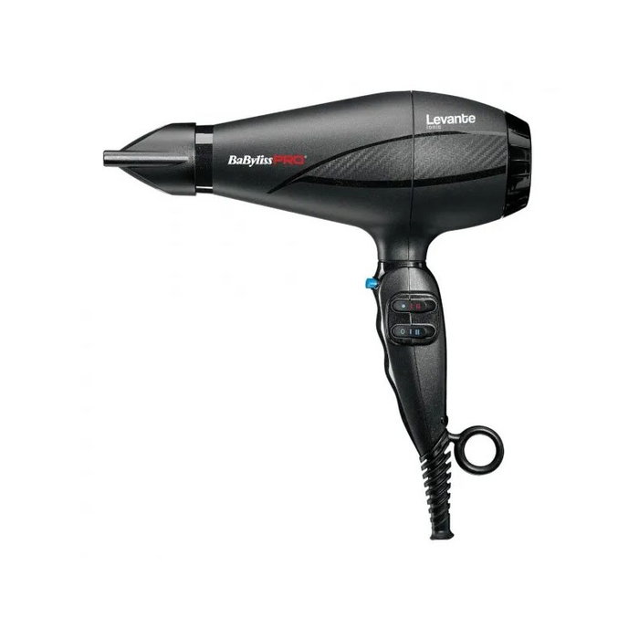 Babyliss - Sèche-cheveux professionnel Levante Ionic 2100W - 2 vitesses et 3 températures avec fonction air froid et générateur d'ions - Inclut 2 embouts concentreurs Babyliss - Sèche-cheveux professionnel Levante Ionic 2100W - 2 vitesses et 3 températures avec fonction air froid et générateur d'ions - Inclut 2 embouts concentreurs
