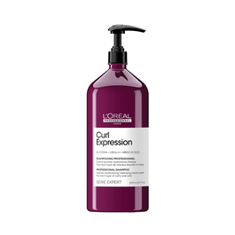 L'Oréal Professionnel Serie Expert Curl Expression Shampooing Hydratation Intense aux Glycérine, Urée H & Graines d'Hibiscus 1500 ml