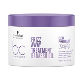 Schwarzkopf Traitement BC Frizz Away 500 ml - Soin Anti-Frisottis pour Cheveux Indisciplinés