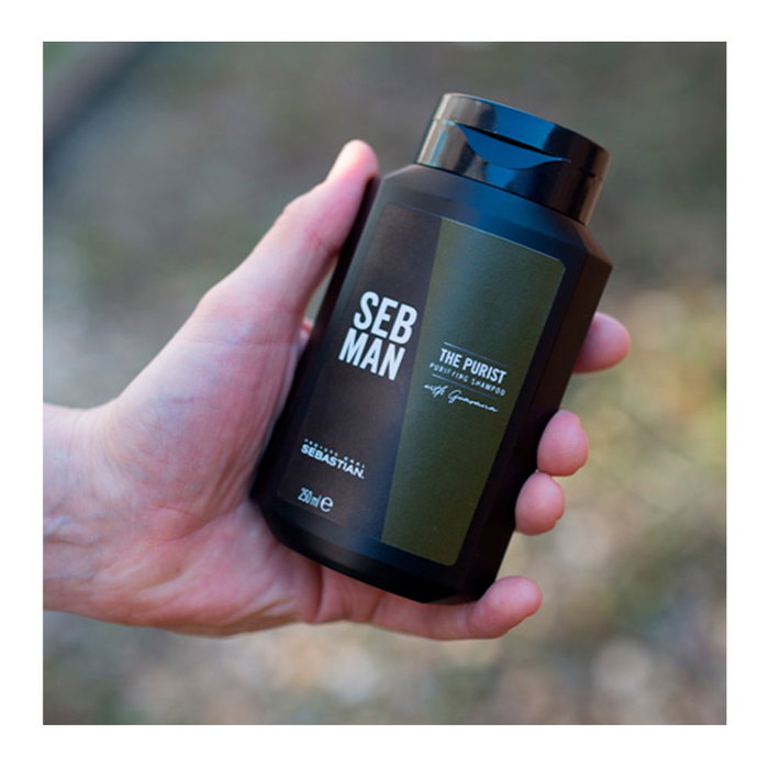 Sebman THE PURIST Shampooing Purifiant Détoxifiant Cuir Chevelu Sec 250 ml