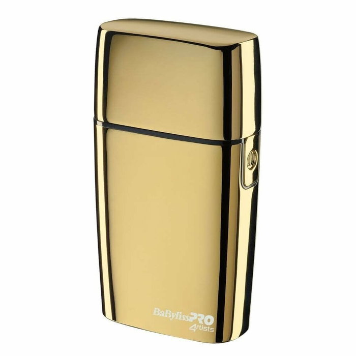 Babyliss Tondeuse à Lame Dorée FX02 - Tondeuse Barbe et Corps Précise, Double Lame Hipoallergénique, Carcasse Métallique