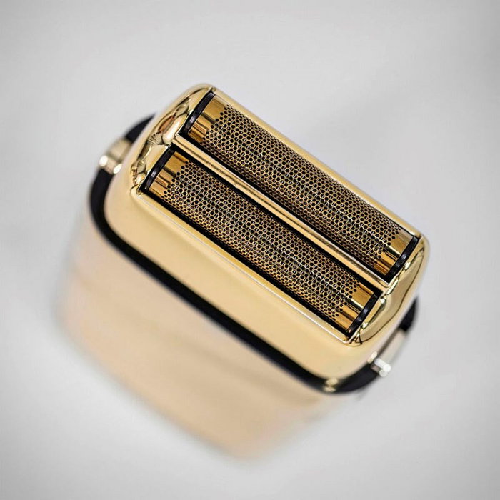 Babyliss Tondeuse à Lame Dorée FX02 - Tondeuse Barbe et Corps Précise, Double Lame Hipoallergénique, Carcasse Métallique