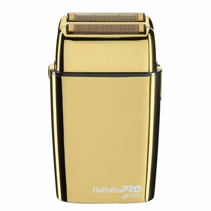 Babyliss Tondeuse à Lame Dorée FX02 - Tondeuse Barbe et Corps Précise, Double Lame Hipoallergénique, Carcasse Métallique