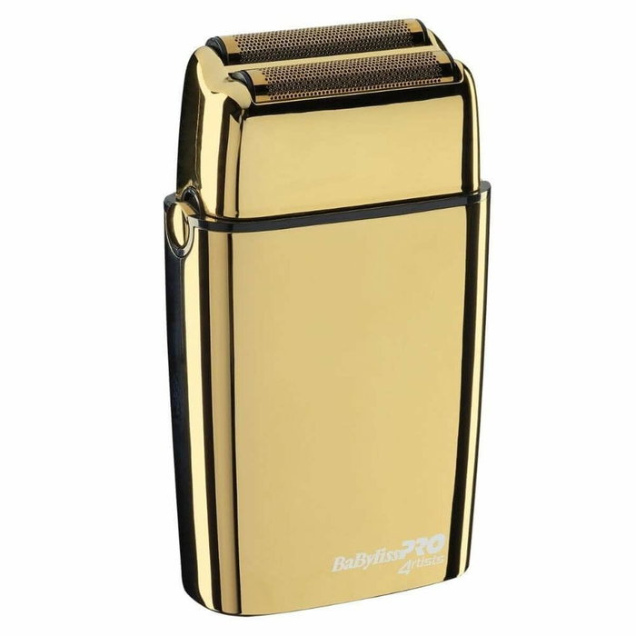 Babyliss Tondeuse à Lame Dorée FX02 - Tondeuse Barbe et Corps Précise, Double Lame Hipoallergénique, Carcasse Métallique