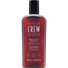 American Crew Daily Silver Shampooing Protecteur de Couleur Sans Parabènes pour Hommes - 250 ml