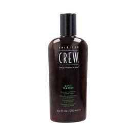 American Crew - 3 en 1 Thé (Tea Tree) - Shampooing, Après-shampooing & Gel Douche pour Hydratation - Pour Hommes - 250 ml