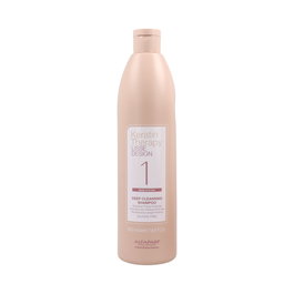 Alfaparf Keratin Therapy Lisse Design 1 Shampooing Nettoyant Intense 500 ml - Préparation pour lissage à la kératine