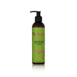 Mielle Crème Coiffante Quotidienne Rosemary Mint Multi-Vitaminée 240 ml - Gel à double fonction, hydratation sans résidu, anti-frisottis