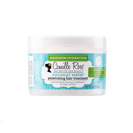 Camille Rose Traitement Capillaire Pénétrant Coconut Water 240 mL - Soin Hydratant Intensif pour Cheveux Secs et Frisés