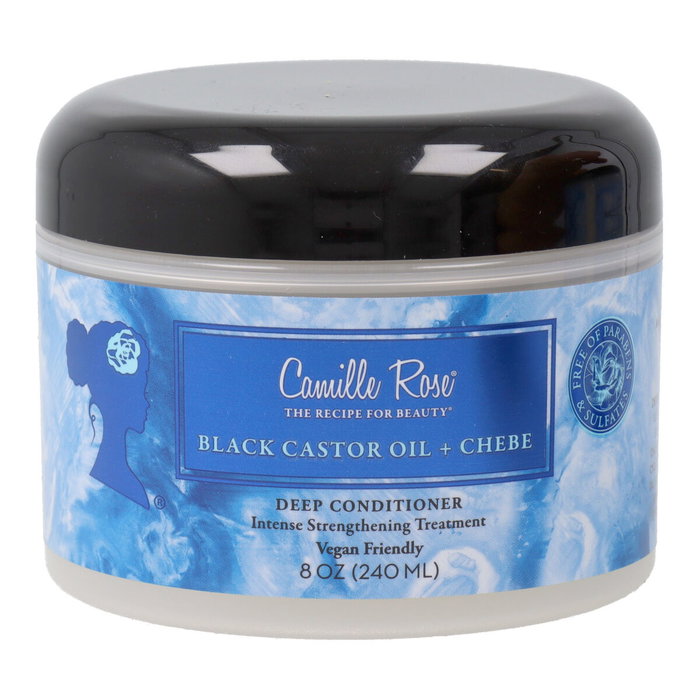 Camille Rose Après-Shampoing Conditionnant Intensif à l'Huile de Ricin Noir et Poudre de Chebe 240 mL - Revitalise et Fortifie les Cheveux Abîmés Camille Rose Après-Shampoing Conditionnant Intensif à l'Huile de Ricin Noir et Poudre de Chebe 240 mL - Revitalise et Fortifie les Cheveux Abîmés