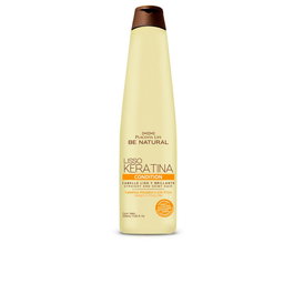 Be Natural Lisso Keratina Acondicionador Après-Shampoing Lissant à la Kératine - Hydratation et Réparation Profonde, Sans Sulfates