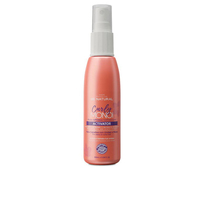 Be Natural - Activateur de boucles Curly Monoi - Définition et hydratation pour cheveux bouclés - Sans sulfates ni parabènes - Flacon de 100 ml